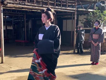日本江户时代花魁巡街#日本文化