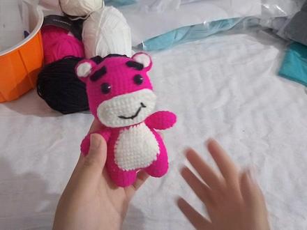 草莓熊教程一 #手工钩织