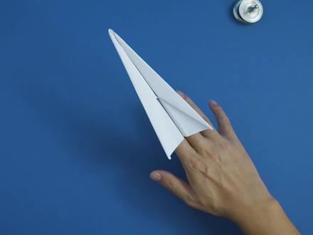 妙不可言!反折内锁标枪式纸飞机,这种折法太妙了 #纸飞机 #折纸