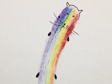 第27张|超简单的彩虹猫,一学就会#画画 #吸猫@抖音小助手