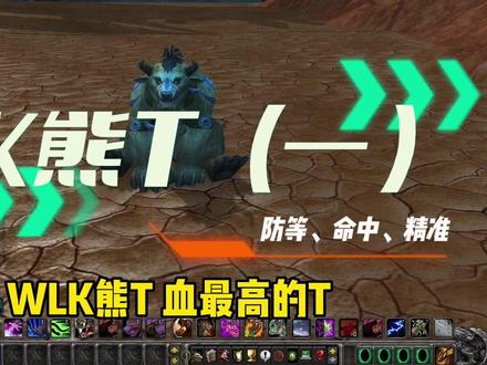 WLK熊T(一)防等、命中、精准#魔兽世界 #魔兽世界怀旧服 #魔兽世界巫妖王之怒怀旧服