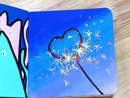 烟花棒教程🎆新的一年我们都要被幸福包围!
#丙烯马克笔 #手绘教程 #仙女棒 #烟花棒怎么画