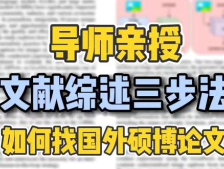 综述文献检索,导师手把手教你搜集海外论文 #沁言学术 #科研 #论文 #硕博圈 #科研工具