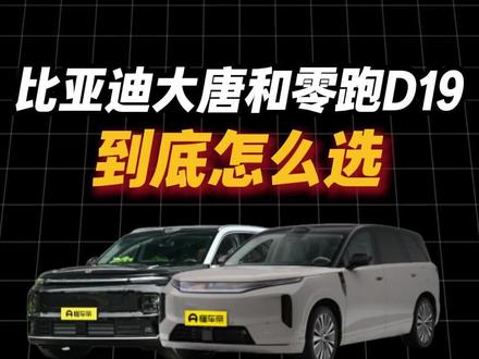 比亚迪大唐和零跑D19,该怎么选? #比亚迪 #比亚迪大唐 #零跑汽车 #零跑d19