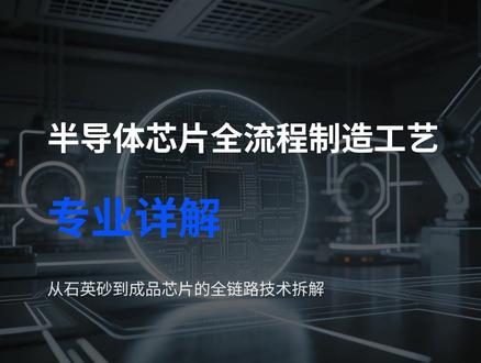 半导体芯片全流程制造工艺 #半导体 #芯片制造 #机械设计