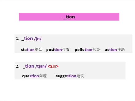 自然拼读第Ⅴ站(二)
_tion & _sion
#英语 #学英语 #英语启蒙 #自然拼读 #英语语音规则 #知识分享 #每天学习一点点
