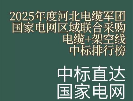 2025年度国家电网电缆+架空线区域联合采购河北电缆军团中标排名/排行榜:
1 宁晋 西隆电缆 62包 154589万
2 宁晋 亚星线缆集团 52包 122206万
3 晋州 建业电缆集团 50包 106713万
4 宁晋 河北万方线缆集团 39包 91878万
5 任丘 河北兴洲电缆 33包 60851万
6 晋州 金泰电缆 37包 59894万
6 宁晋 天环线缆集团 31包 59252万
7 宁晋 明达线缆集团 24包 45997万
8 晋州 穿越电缆集团 22包 37090万
9 任丘 河北恒源线缆 23包 34841万
10 保定 保定京阳立津 19包 30473万
11 宁晋 宁联电缆集团 18包 29275万
12 邢台 宏亮电缆 13包 28113万
13 河间 常丰线缆 16包 27231万
14 任丘 众鑫电缆 14包 24143万
15 宁晋 五弘线缆集团 11包 19287万
16 任丘 金长城线缆 12包 16279万
17 保定 保定鑫日电线电缆 9包 12554万
18 宁晋 金太阳电缆 9包 14598万
19 宁晋 宇航电缆 10包 14256万
20 宁晋 东方交联电力电缆 8包 11180万
21 河间 河北华伦线缆 8包 10148万
22 文安 兴胜山鹰线缆 7包 9538万
23 宁晋 友嘉众邦电缆 7包 8191万
24 定州 河北亿通线缆 5包 7078万
25 晋州 河北金力电缆 5包 6920万
26 河间 东风线缆集团股份 5包 6152万
27 衡水 瑞天线缆 5包 5764万
28 衡水 中德森诺电缆 5包 5689万
29 保定 河北英泰电气线缆 4包 5390万
30 宁晋 益跃宏电缆 4包 5114万
31 任丘 瑞安达电缆 4包 5059万
32 任丘 博一线缆 4包 4763万
33 宁晋 风华线缆 4包 4824万
34 任丘 河北盛通电缆 3包 4693万
35 任丘 华辰电缆 3包 3838万
……更多电缆中标企业中标数据
请关注:中标直达~
#国网中标#国网电缆中标单位#国网中标单位#电缆#架空线
