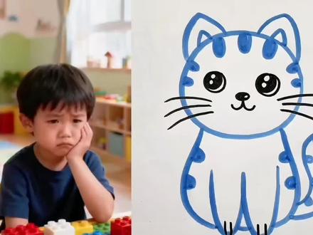 用各种数字画超级可爱的小动物,零基础也能画得好 #简笔画 #画画教程 #亲子互动