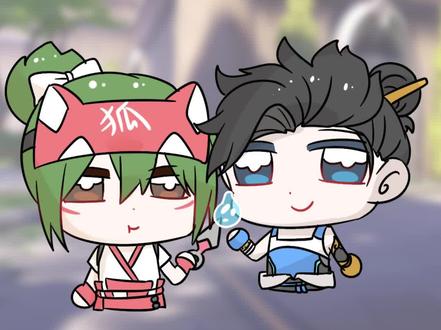 无漾和岛田三傻对话part1#守望先锋 #守望先锋英雄召集 #守望先锋不止FPS #动画 #FPS