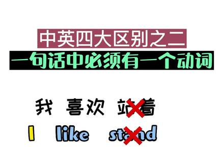 英语如何快速掌握?明白中英区别即可会说中文就会说英语 #英语没那么难 #零基础英语