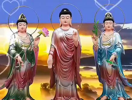 🙏西方三圣和东方三圣的区别🙏