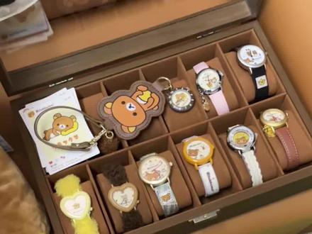 如此萌的轻松小熊手表必须按盒端! #轻松熊 #轻松熊系列 #轻松小熊手表盲盒