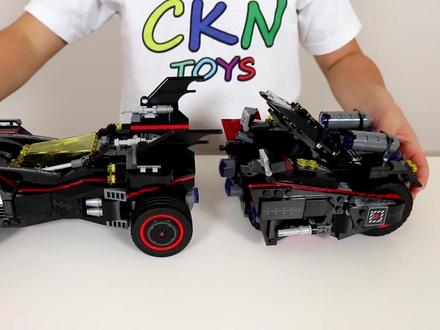 男孩子喜欢的超级英雄蝙蝠侠终极战机战车四合一拼装乐高积木玩具#乐高积木 #益智玩具