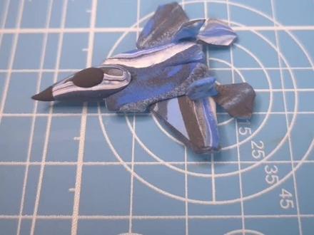 萌物微观场景-q版粘土f22战斗机模型-制作教程 #手办场景模型 #手工制作 #亲子教育