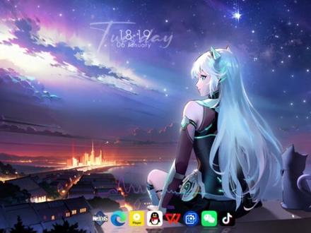 新机开荒桌面美化 #天选6Pro #华硕天选 #华硕 #笔记本小技巧