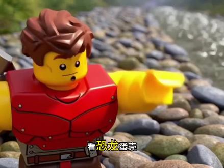 霸王龙之棘背龙大战#儿童玩具 #恐龙 #动画片 #乐高 #积木