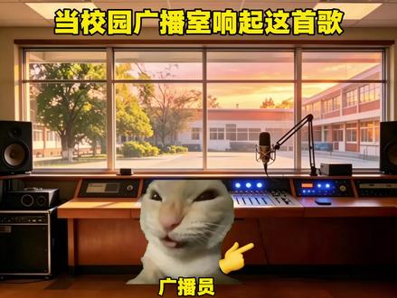 当校园广播室响起这首歌#JustGlow #歌手七元
#猫meme #音乐分享 #音乐分享