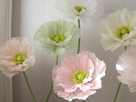 巨型虞美人手工纸花DIY教程