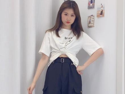 #青春有你2 中小姐姐们的同款T恤打结方法,一件当三件穿! #每日穿搭