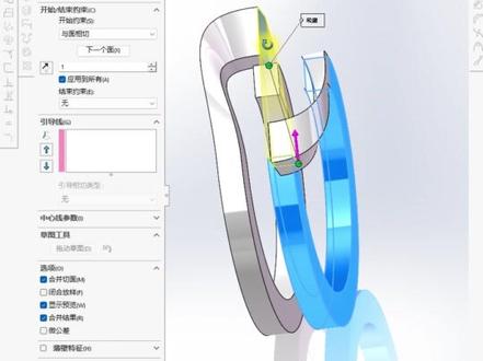 用SolidWorks绘制首尾相连的Z字行圆环!!! #SolidWorks#solidworks建模#机械#机械专业#机械工程师