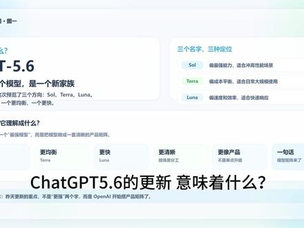 gpt5.6,它意味着什么 #ChatGPT#OpenAI#AI工具#大模型#人工智能