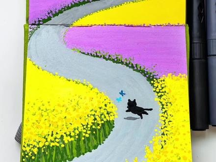 丙烯马克笔画油菜花田(附色号)!一看就会系列 春天来了,如今正是油菜花盛开的季节,简直不要太美!画画过程中我仿佛闻到了花田的香味哈哈哈😂除了金黄色的油菜花大家还见过哪些颜色的呢?今天这幅依旧是适合零基础的哟,新手小白也能画!色号放评论区啦,有需要的宝子可以去评论区查看~大家赶紧画一幅试试吧~
丙烯马克笔:初描72色
#跟着抖音学画画 #春天的色彩 #春天请你画朵花 #初描丙烯马克笔 #绘画过程