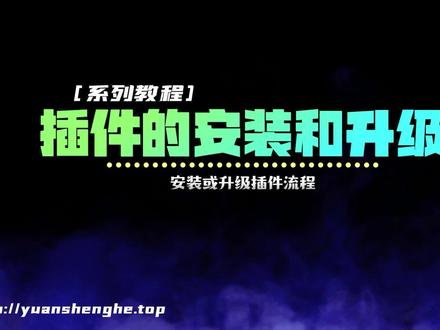 插件的安装或升级流程,激活插件