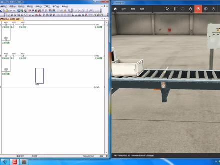 三菱PLC Gxworks2+Factory io仿真正反转