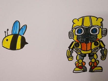 哥哥和弟弟画的大黄蜂,你们更喜欢谁画的呢 #简笔画 #儿童简笔画 #简笔画教程 #手绘 #画画 #日常瞎画