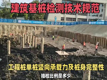 工程桩单桩竖向承载力及桩完整性抽检比例是多少#工程桩