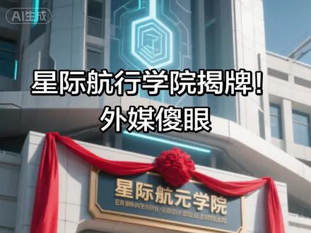 星际航行学院揭牌!#中国科技 #震撼