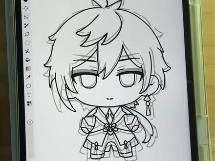 画世界Pro草稿线稿画同一图层了咋办?! #画世界pro #板绘 #零基础学画画 #线稿 #绘画教程