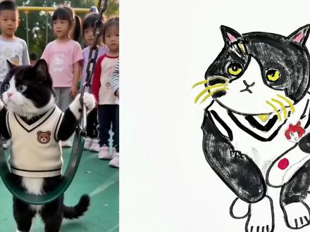 可怜的猫猫 #简笔画#看动画学画画#一学就会的简笔画#动画#猫咪@抖音创作者中心 @抖音精选小助手