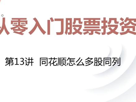 从零入门股票投资(13):同花顺怎么多股同列 #证券 #股票知识 #同花顺
