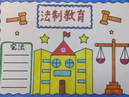 简单漂亮的法治教育手抄报#宪法小报#小学生手抄报#手抄报#法制教育手抄报 #学宪法