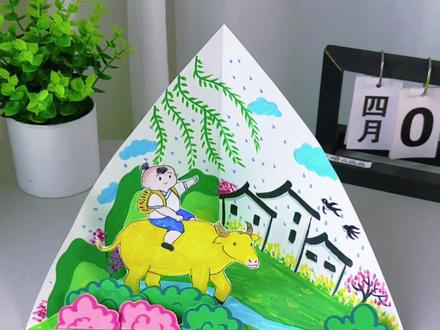 创意满满的#清明节手工 带孩子试试吧!#春天手工#儿童创意手工#创意美术