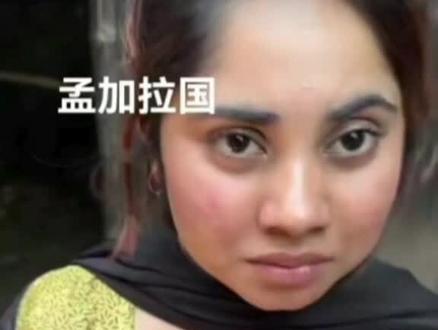 在孟加拉国贫民窟,中国小伙偶遇被房主赶出租屋子的孟加拉国女孩。