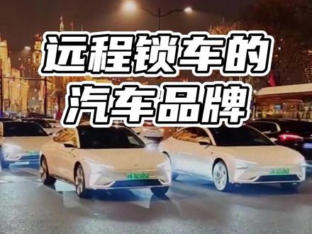 远程锁车的汽车品牌#远程锁车的汽车品牌 #远程锁车