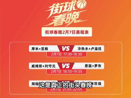 街头春晚,两天七场篮球盛宴,汇聚各路顶级网红。#威姆斯刘守元vs恶鼠罗布 #抖音球风挑战赛 #passion球局