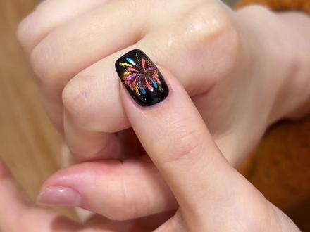 跨年就做烟花美甲 #美甲#跨年美甲