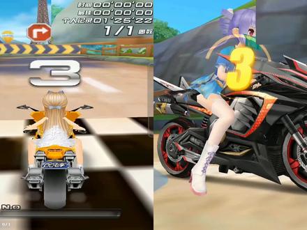 QQ飞车:手游和端游摩托车跑同一张图对比发现各有各的优势