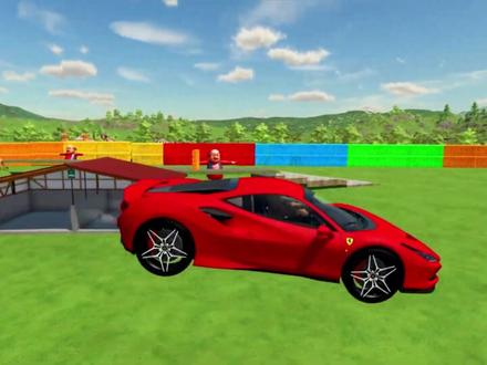 大卡车运工程车,巨无霸的移动秀! #儿童动画#汽车动画#益智动画#车车🚗#工程车动画