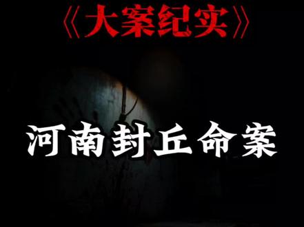 #大案 #大案纪实 #大案要案侦破纪实