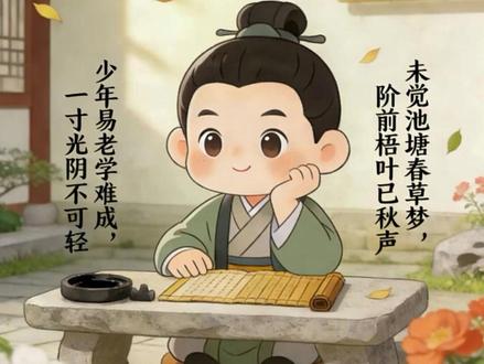 劝学-朱熹古诗故事 #古诗词 #古诗词的魅力 #古诗配画 #我爱古诗