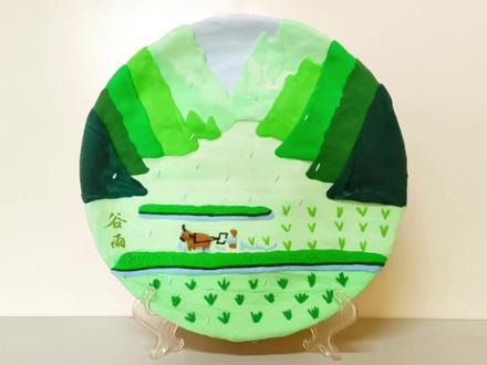 一起出席春的闭幕礼#原创 #手工diy #谷雨 #二十四节气#粘土手工