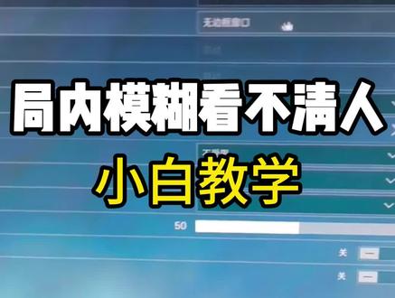 三角洲局内模糊看不清人,一期视频解决 #三角洲行动 #三角洲画面设置 #三角洲优化 #无极画质助手