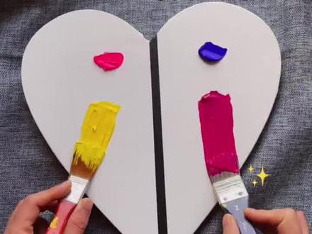 教你如何画一幅《我的家乡》丙烯画。#带你走进画里