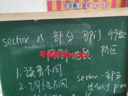今天你背单词了吗?让我们一起学习考研单词sector#考研英语爱好者 #考研英语 #英语学习