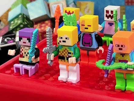 我的世界积木小人拼装#我的世界磁力方块 #我的世界