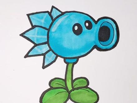 教你画植物大战僵尸寒冰射手!#画画教程 #简笔画